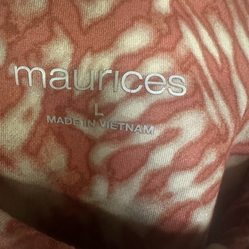 MAURICES Leggings Womens Size Large Orange Brick Super High Rise Stretch Pull On - Picture 4 of 9